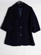 Uldlook vest med knapper